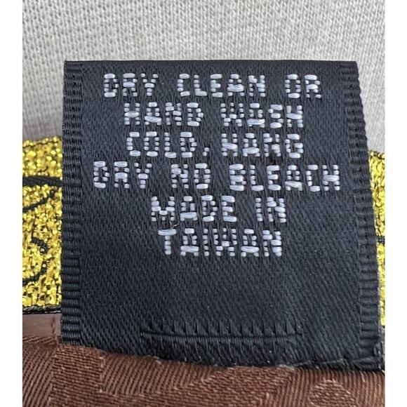 Sophie Hong Hand Dyed Silk Tailored Jacket Top Black Brown Size Medium - Picture 16 of 16